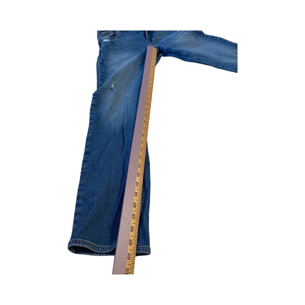 GAP Kids 18 Slim Fit Denim‎ Jeans Blue Distressed Rips Casual Everyday